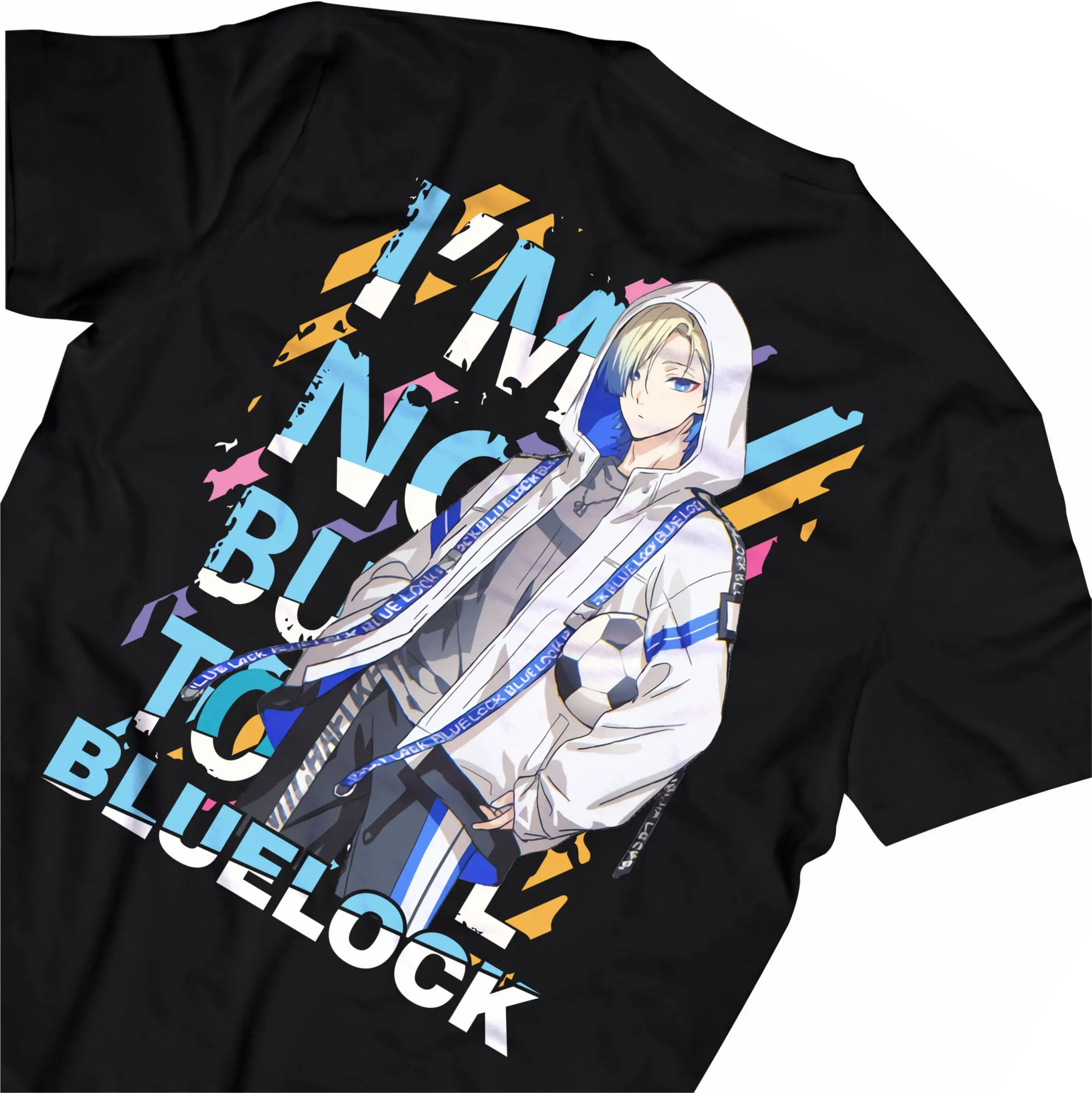 Майкл Касар BLUELOCK BAJU аниме JEPANG | Футболка из чесаного хлопка в стиле унисекс 30s, уличная одежда большого размера Kaos