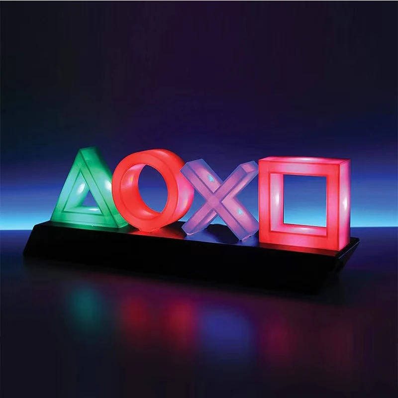 Фото Свет со значком игры с голосовым управлением для PS4 для Playstation, плеер, коммерческое красочное освещение, питание от USB/батарейки №3