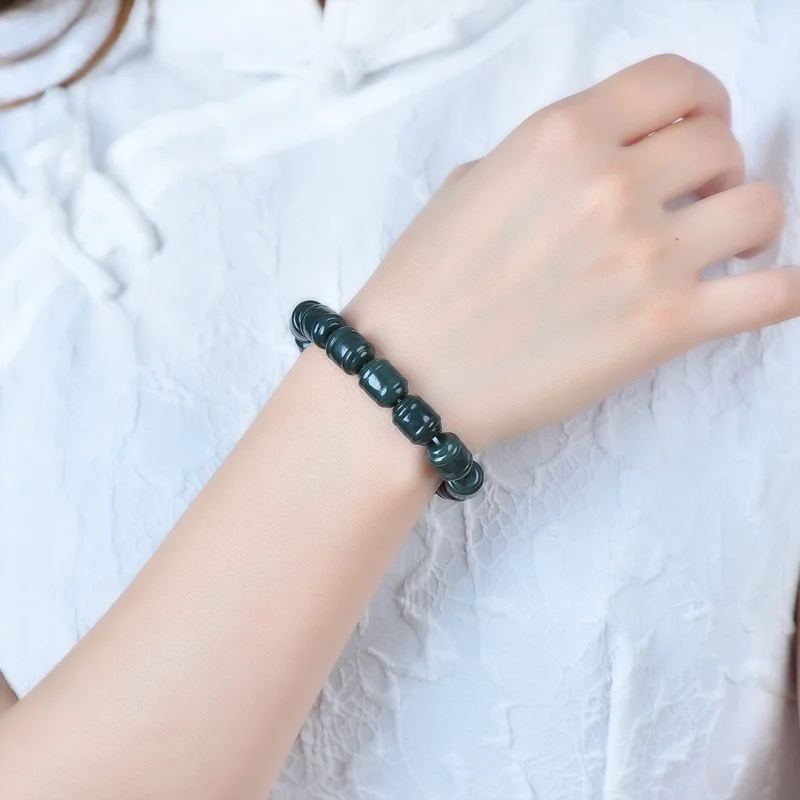 Изысканный браслет Hetian Jade, такой же, как дождь