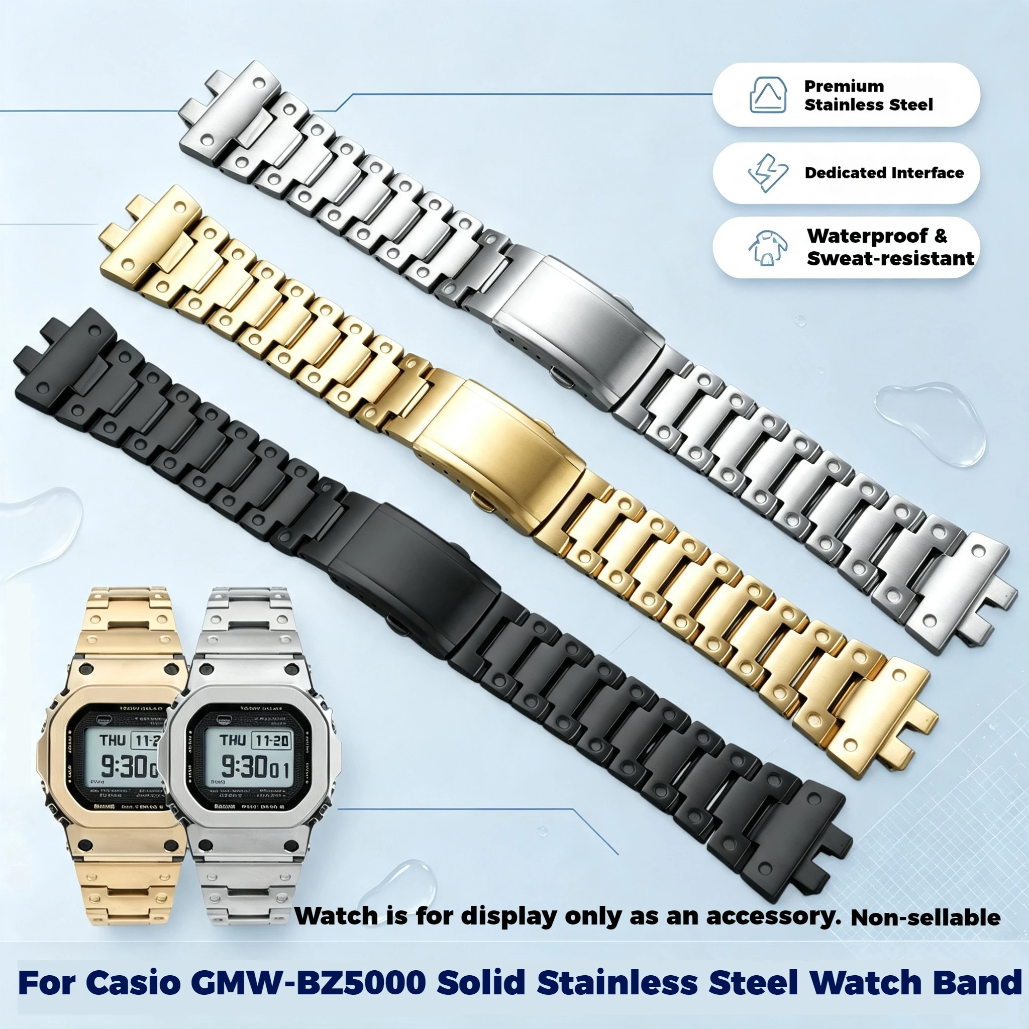 Ремешок для часов из нержавеющей стали CASIO