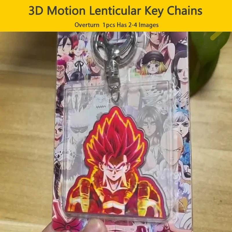 3D Аниме Драконий жемчуг Z Gogeta Saiyan Motion акриловые цепочки для ключей кулон автомобильный брелок Аниме периферийные подарки