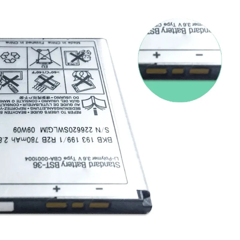 Фото BST-36 для Sony Ericsson Z320i Z550i K310i K320I T270i T280i T258 W200i Z300i Z310i Z558i S800i Аккумулятор для мобильного телефона №3