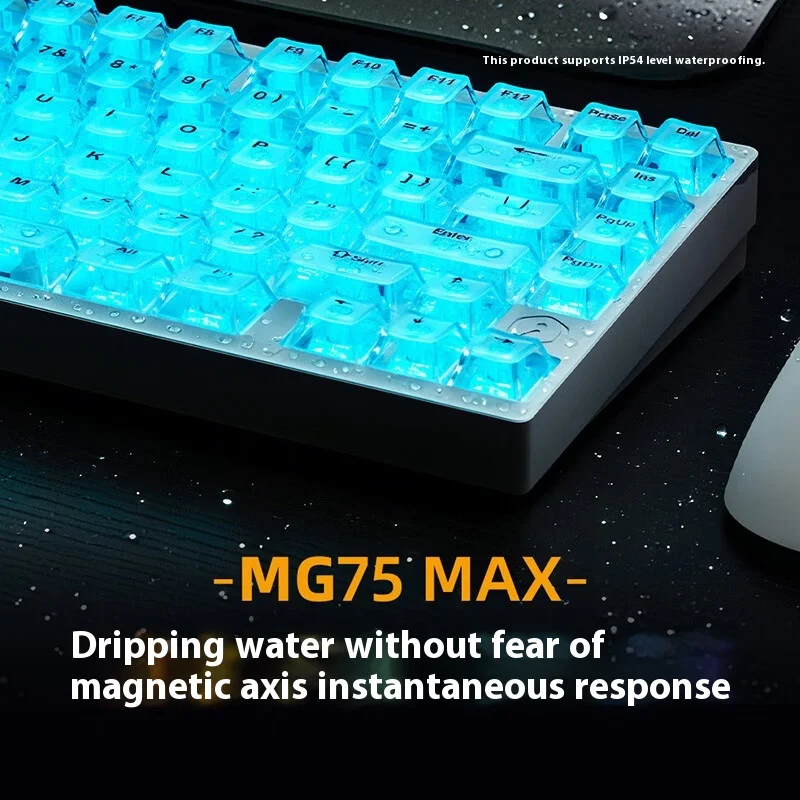 Фото Irok MG75 MAX клавиатура с магнитным переключателем, проводная алюминиевая механическая клавиатура, 8000 Гц RT0,001 мм, игровая клавиатура, аксессуары для ПК №5
