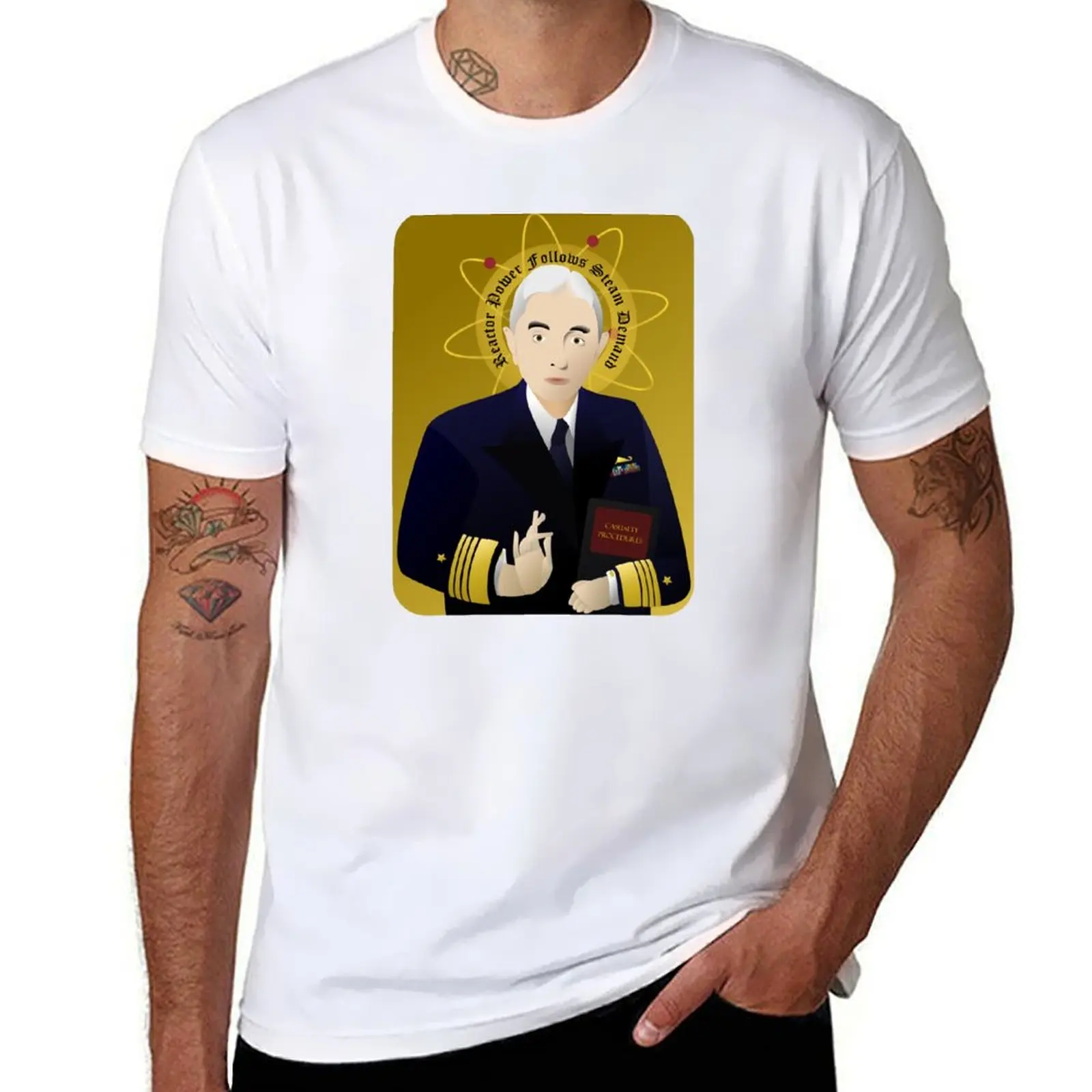 Футболка Hyman G. Rickover Icon, хлопковые футболки, мужская футболка из 100%, мужская дизайнерская футболка