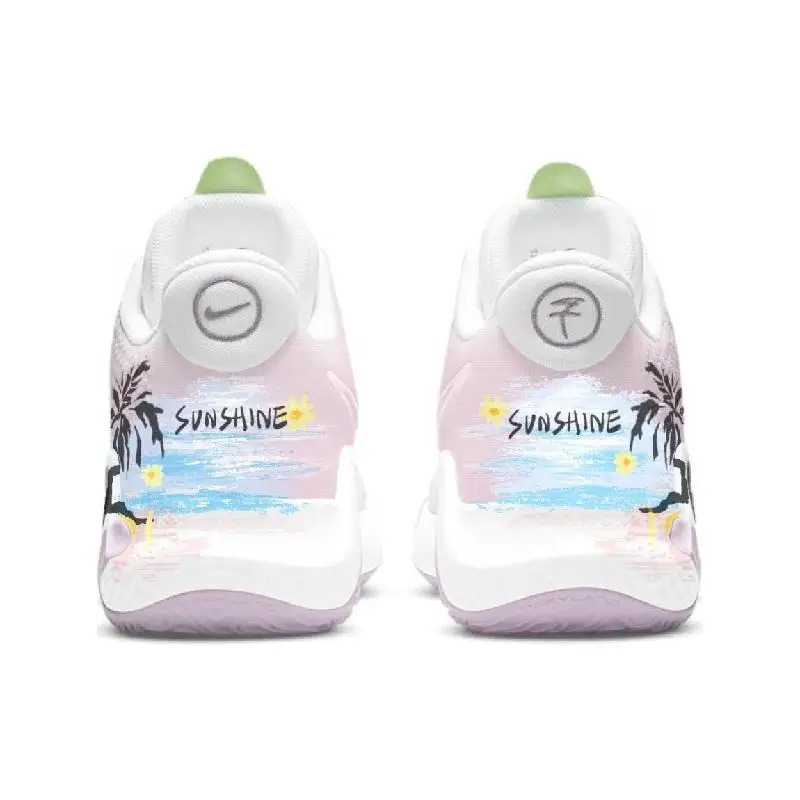 Фото 【Настроить】Nike KD Trey 5 IX винтажные баскетбольные кроссовки мужские низкие розовые/белые кроссовки DJ6922-100 №5