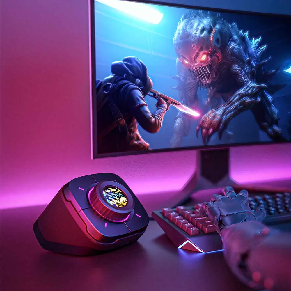 Фото Терминал управления настольным компьютером Cololight COLOPLAY E-Sports One Touch Boot ПК Игровые электронные игровые клавиатуры для потокового стола №3