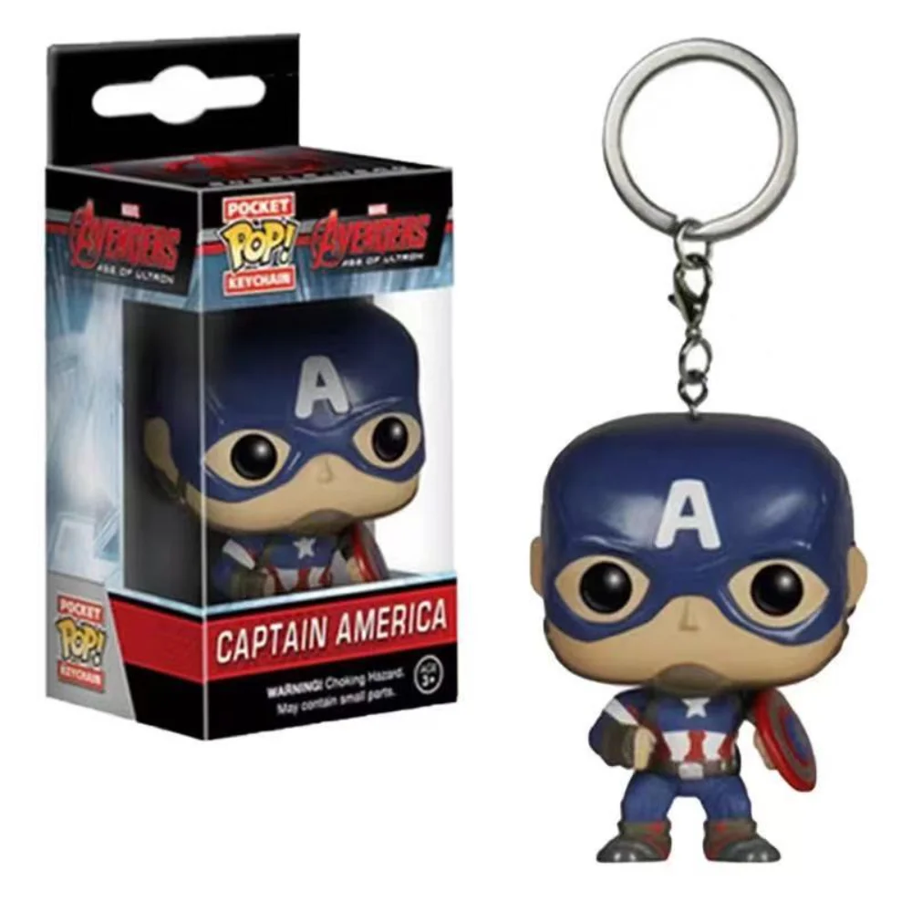 Фото Funko Marvel серии Капитан Америка Человек-паук брелки школьный портфель брелоки аксессуары автомобильный кулон брелки подарки для мальчиков и девочек №5