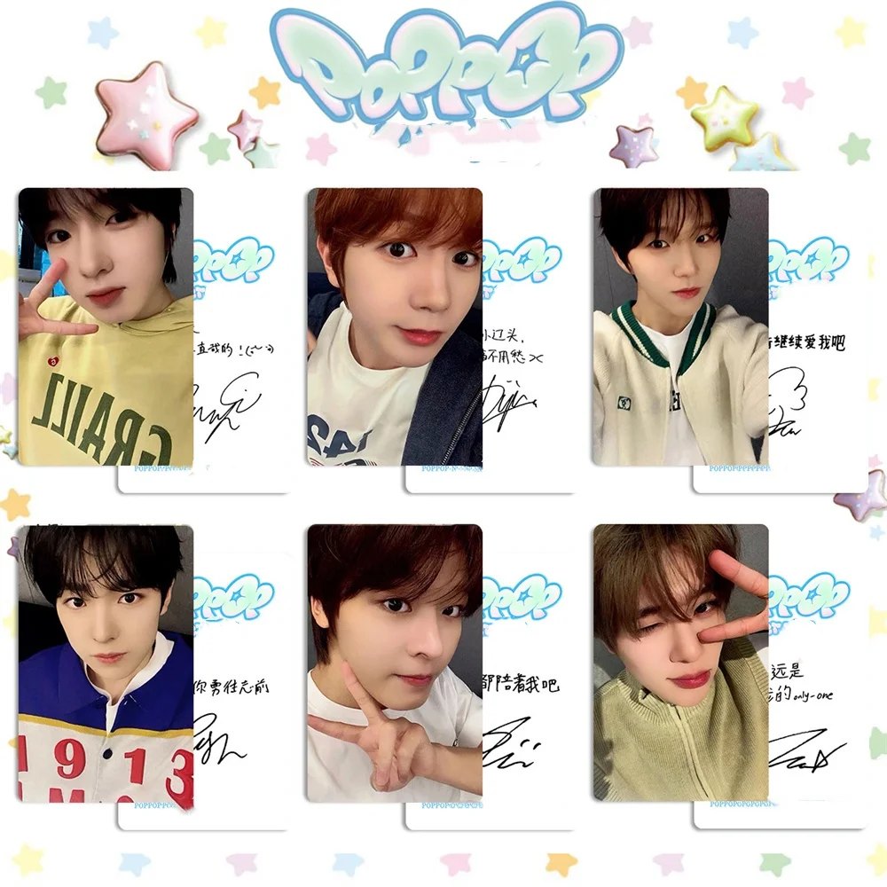KPOP Idols Новый альбом POPPOP HD фотокарточки SION RYO YUSHI JAEHEE двухсторонние карты ЛОМО цветок открытка коллекция фанатов подарок (art.: 3920d11ba7007) - 3920d11ba7007