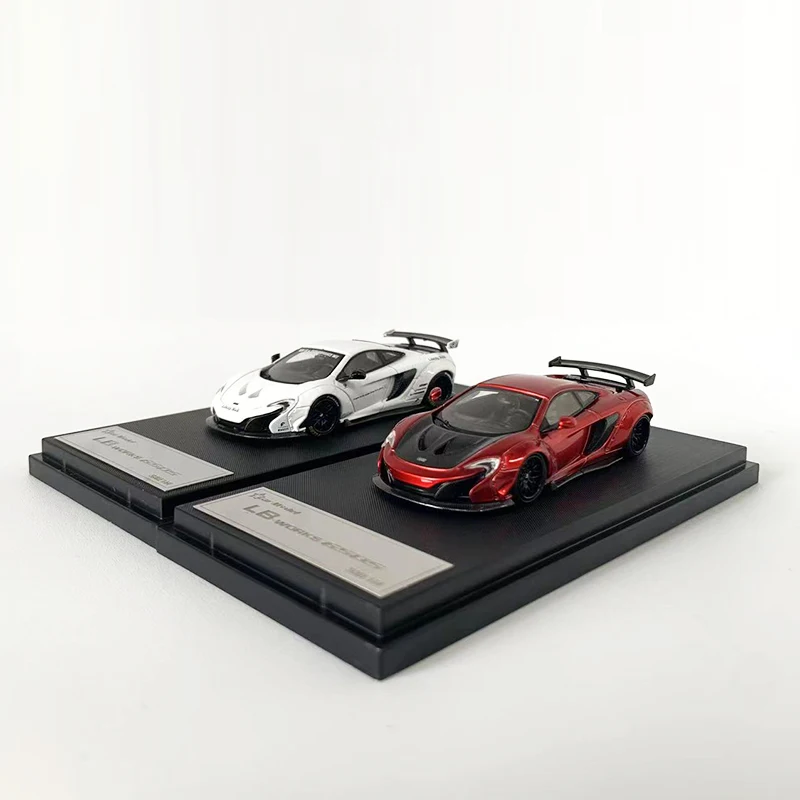 Звезда 1:64 модель автомобиля 650S LBWK широкоугольный корпус из сплава литой под давлением спортивный автомобиль-металлик красный и блестящий белый