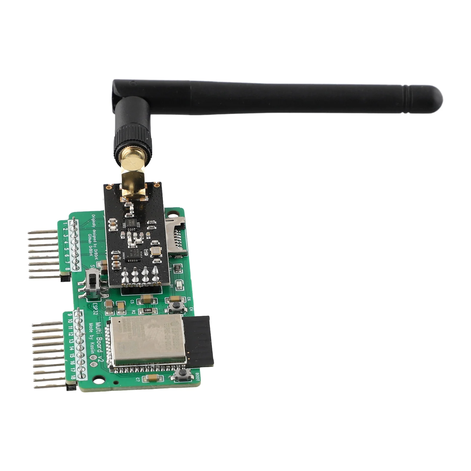 Фото Многоплатная плата Wi-Fi Flipper NRF24 + ESP32, обновленная версия, желтая плата, односторонняя, заплатка, исследование мародера №5