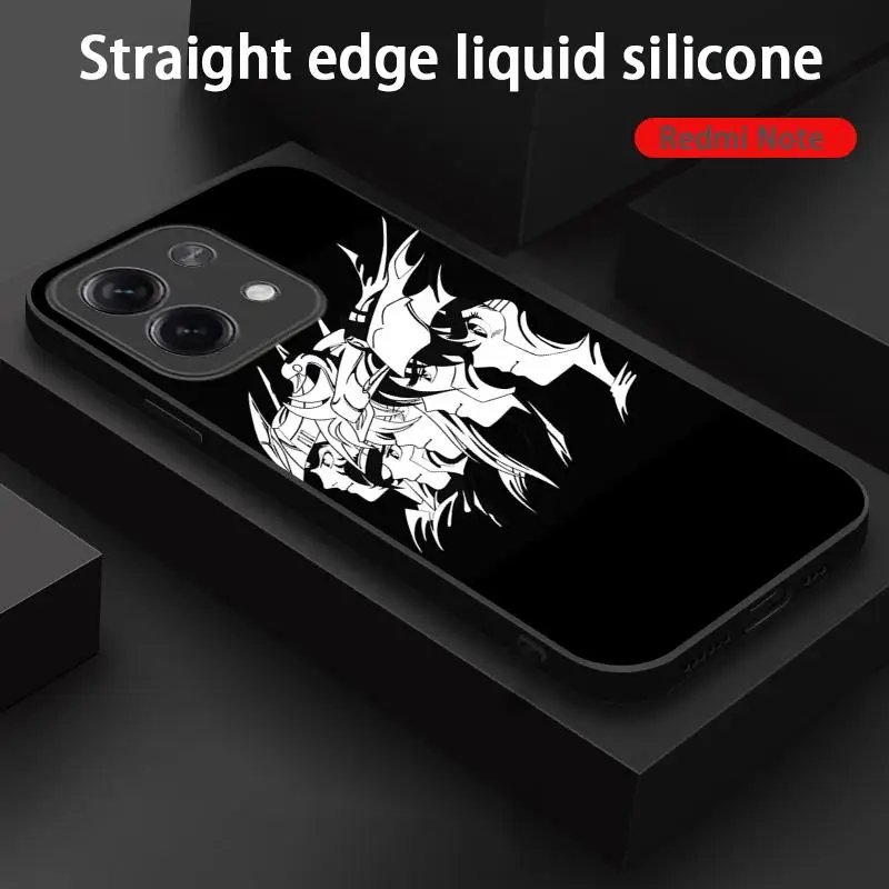 Классический чехол для телефона Saint seiya с аниме для Xiaomi Redmi Note 13,12,11, 10 Pro Plus S, 5G, 12S, мягкий черный чехол для телефона
