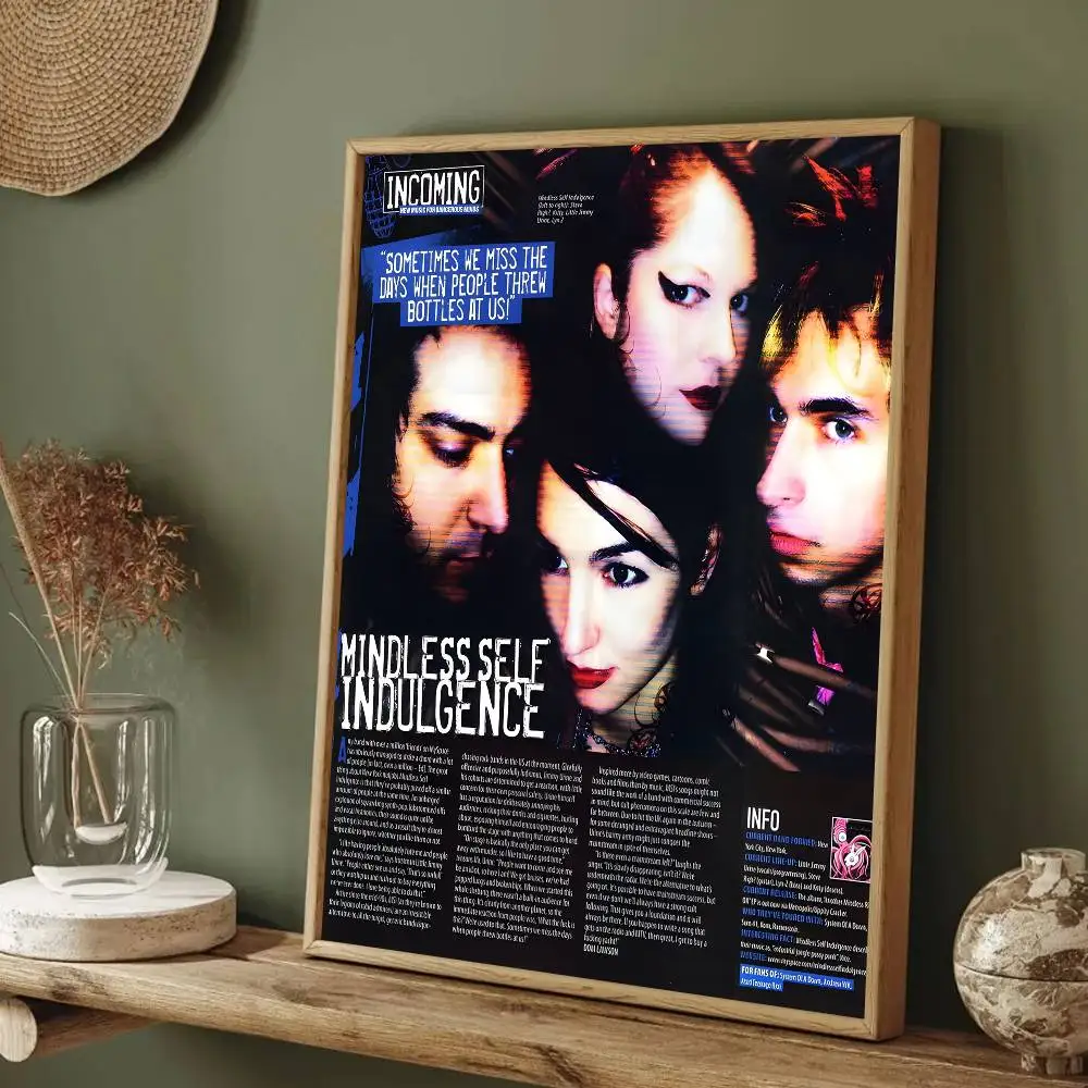 Плакат Mindless S-Self I-Indulgence Band HD Art, липкая стена, водонепроницаемый, для дома, гостиной, спальни, бара, эстетическое украшение (art.: 3920d222c5eba) - 3920d222c5eba