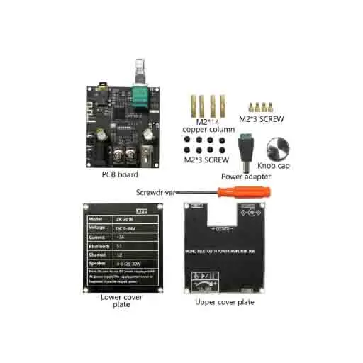Фото ZK-301B True Wireless TWS модуль платы аудиоусилителя 30 Вт 5,3 моноприложение для сопряжения для связи и сети №5