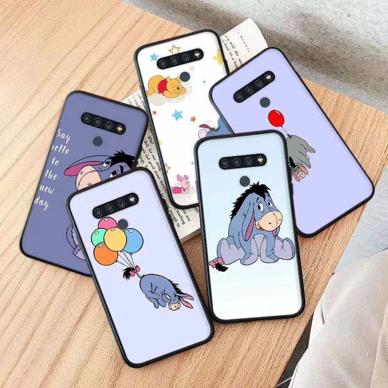 Черный чехол для Xiaomi Redmi Note 10 10A 10C 10T 10S Pocophone F1 Poco F2 Pro Max Eeyore
