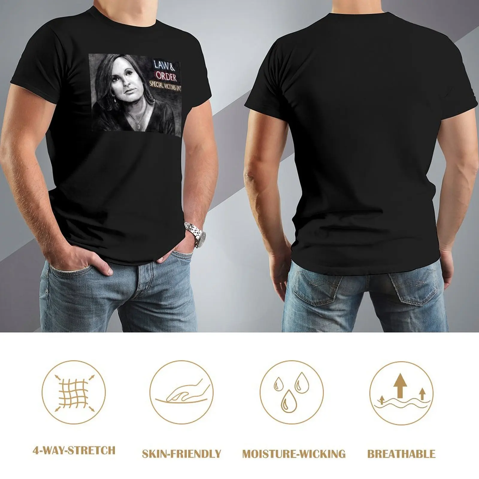 Фото Футболка Olivia Benson Law and Order SVU, баскетбольные футболки с рисунком для мальчика, винтажная рубашка в стиле аниме, мужская одежда №4