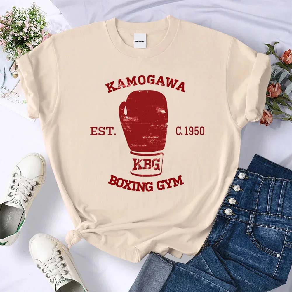 Фото Kbg Hajime No Ippo Kaus футболка для девочек 80-х годов поп-культура пастельные модные психоделические футболки 80-х годов Ретро 2000-х годов Y2k №4