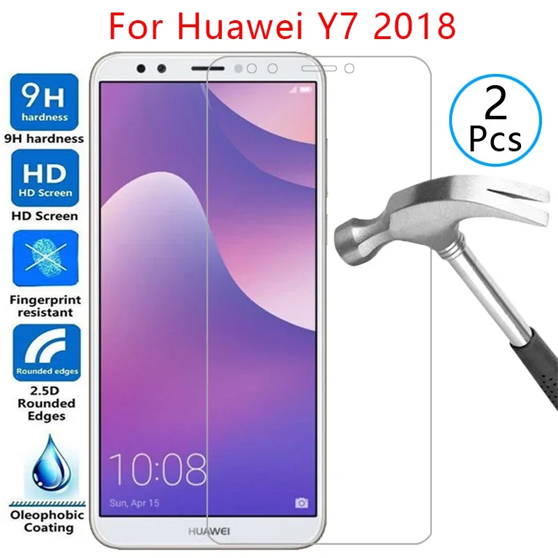 Защитная пленка из закаленного стекла для huawei y7 pro prime 2018, чехол на y 7 7y y7pro y7prime y72018 защитный чехол для телефона 9h