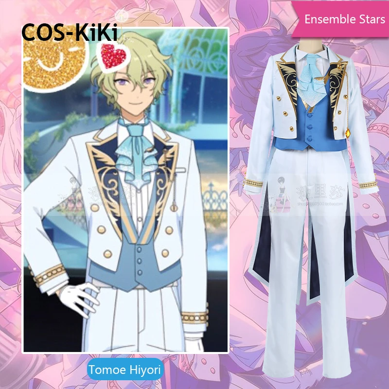 COS-KiKi Ensemble Stars Fine Tomoe Hiyori/Ran Nagisa/Aoba Tsumugi/Tenshouin Eichi Team Uniform SJ Game Suit Косплей Костюм