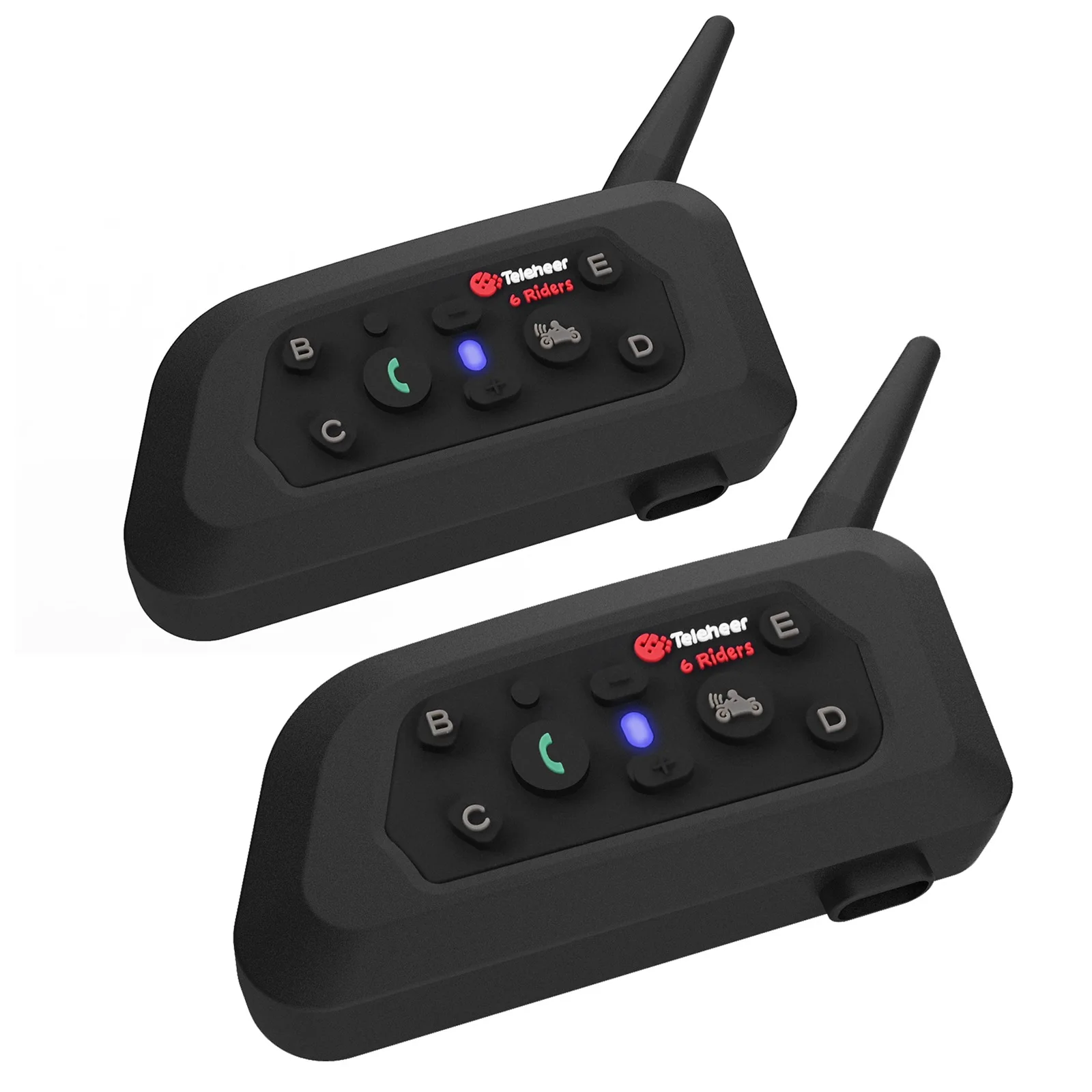 2 шт., Bluetooth-гарнитура для шлема
