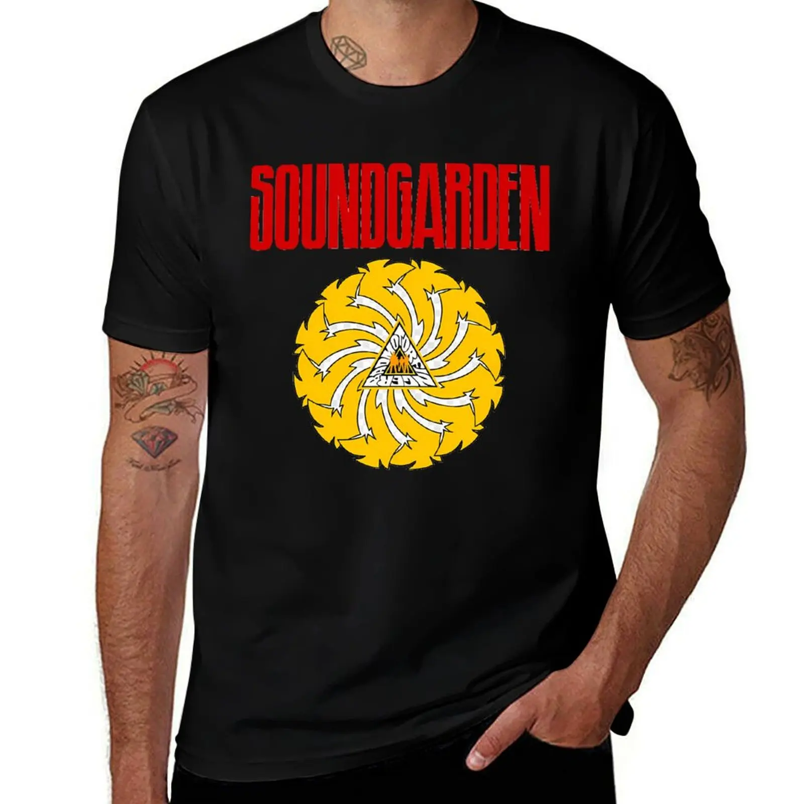 Футболка Badmotorfinger, простые мужские футболки с изображением аниме большого размера