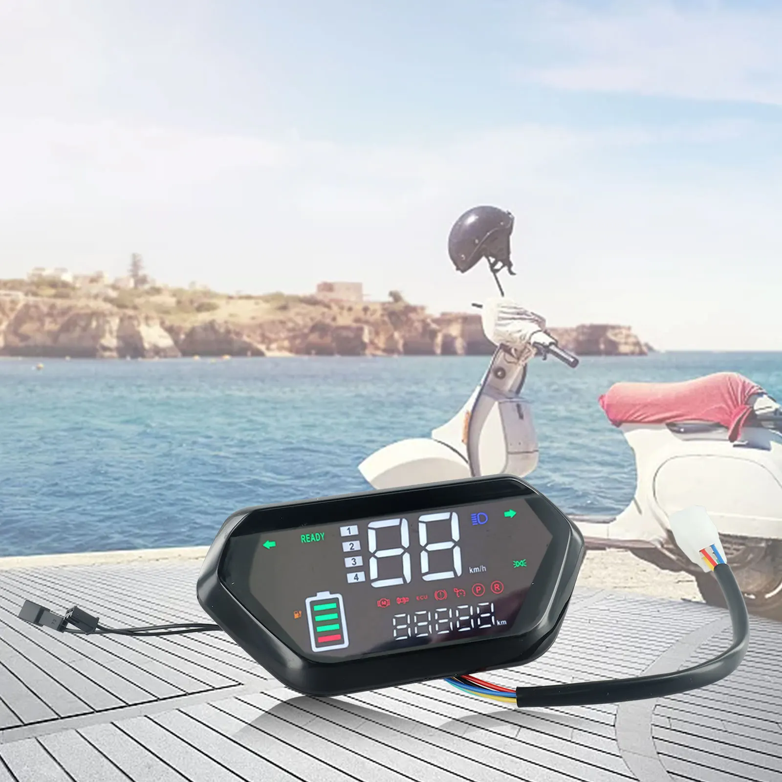 Панель управления измерителем AAAAAAAA48V60V72VEbikeLCDDisplay для электроскутера