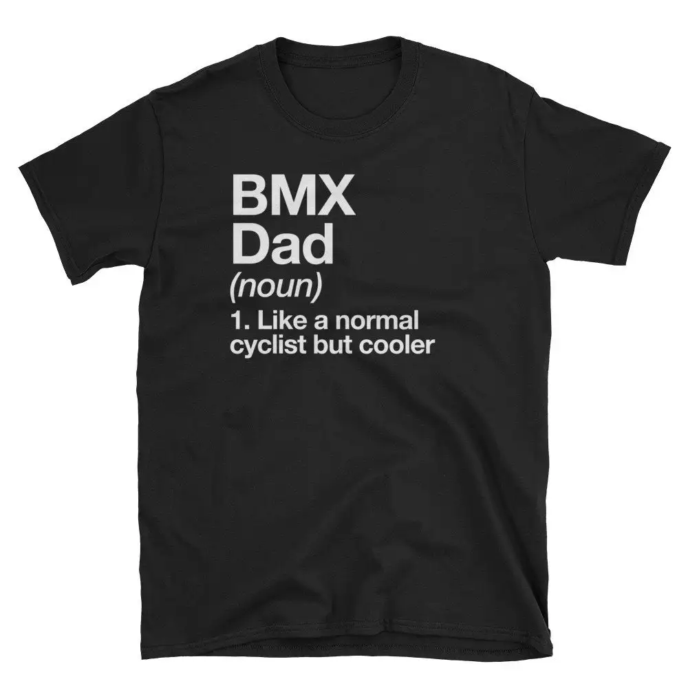 Забавная спортивная футболка с изображением папы Bmx