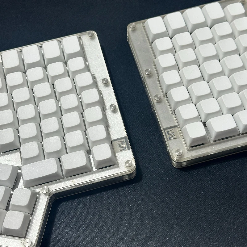 Фото Ergodox разделенная клавиатура, проводная одномодовая эргономичная клавиатура с горячей заменой, изготовленная на заказ акриловая/3D-печать, механическая разделенная клавиатура №4