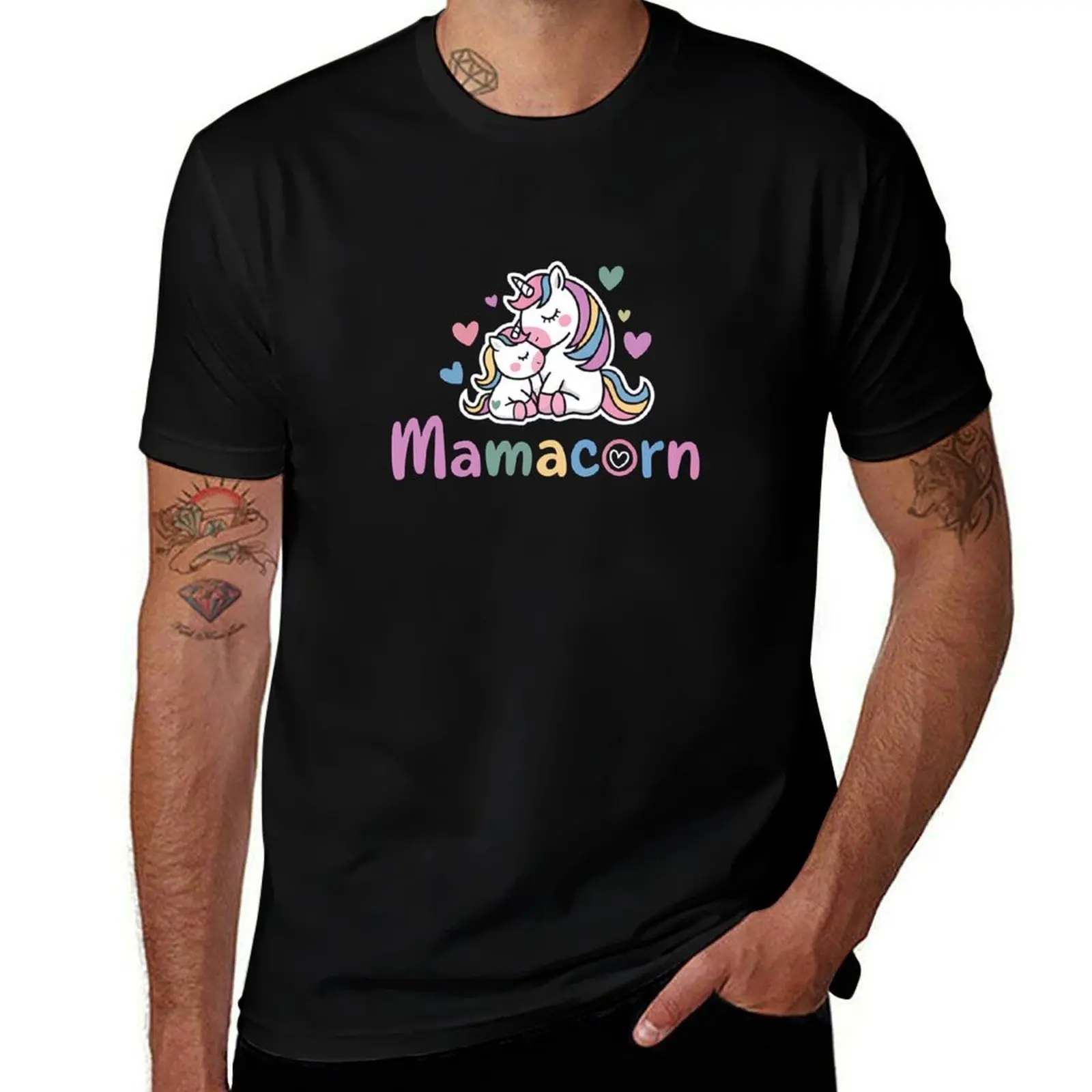 Забавный костюм Mamacorn на день матери, единорог для мамы, женская футболка для мамы, футболка большого размера, летняя рубашка, одежда для мужчин