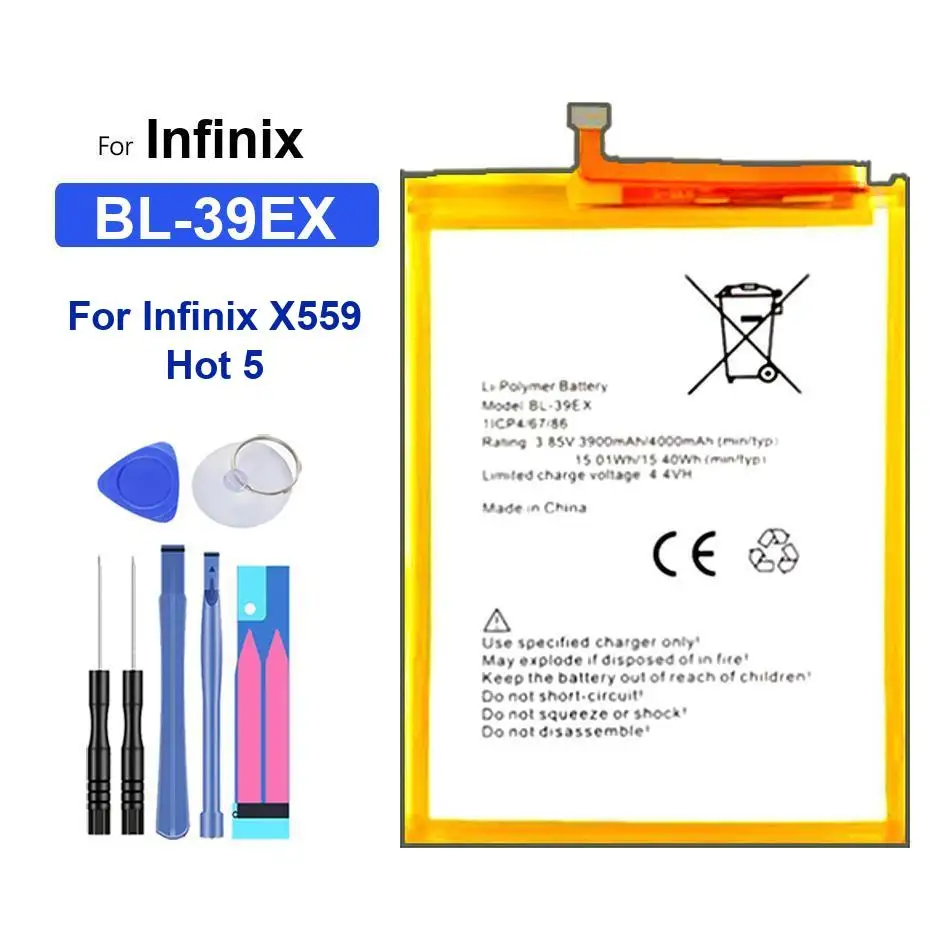 Фото Аккумулятор для Infinix X687 Zero 8i CE9 Zero8 X690 X X605 X559 X606 X653 X604 X612 X659 BL-44CX BL-49GX BL-44EX BL-39IX BL-39EX №5