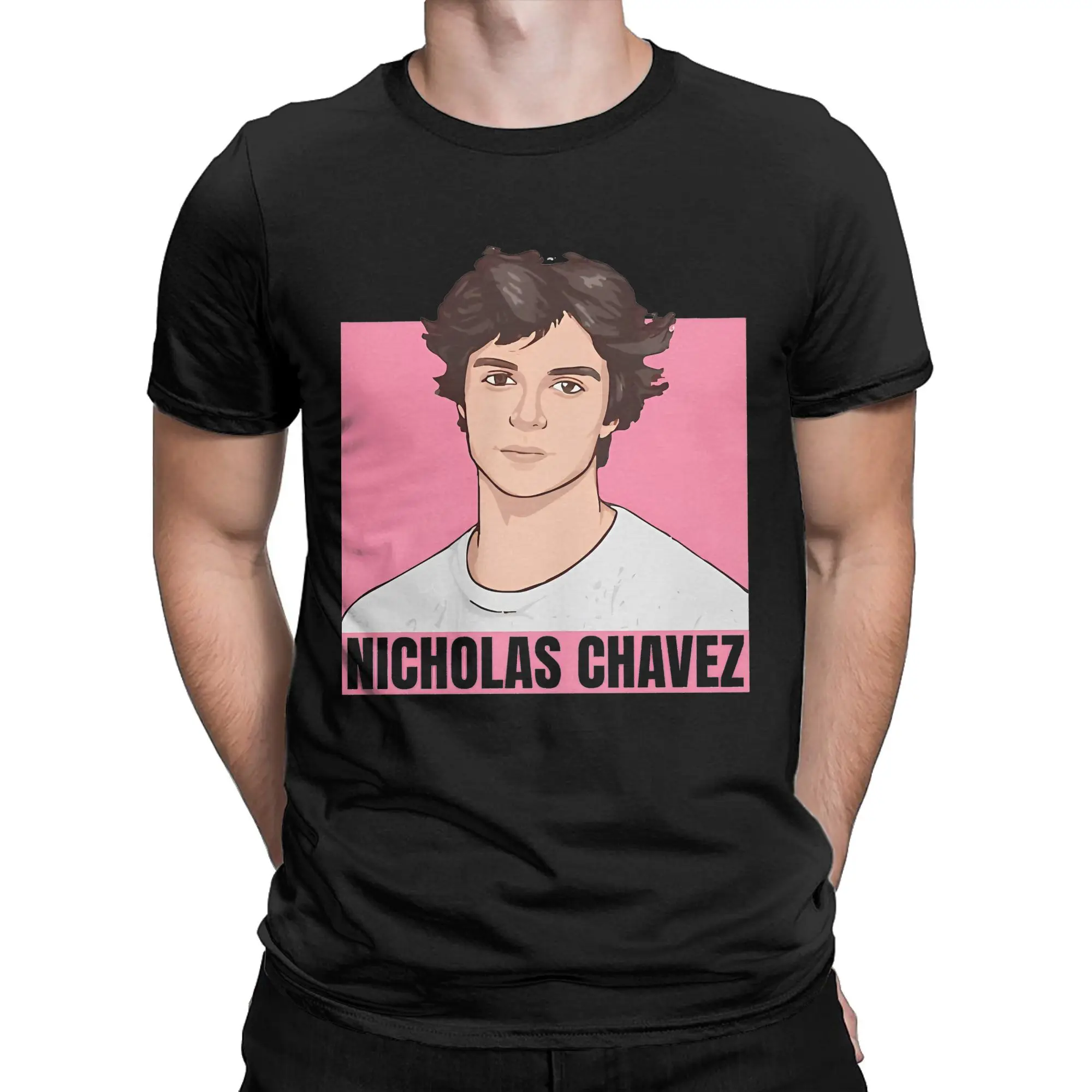 Фото Men's Nicholas Chavez T Shirt  Pure Cotton Clothing Novelty Short Sleeve Round Neck Tee Shirt 6XL T-Shirts №2