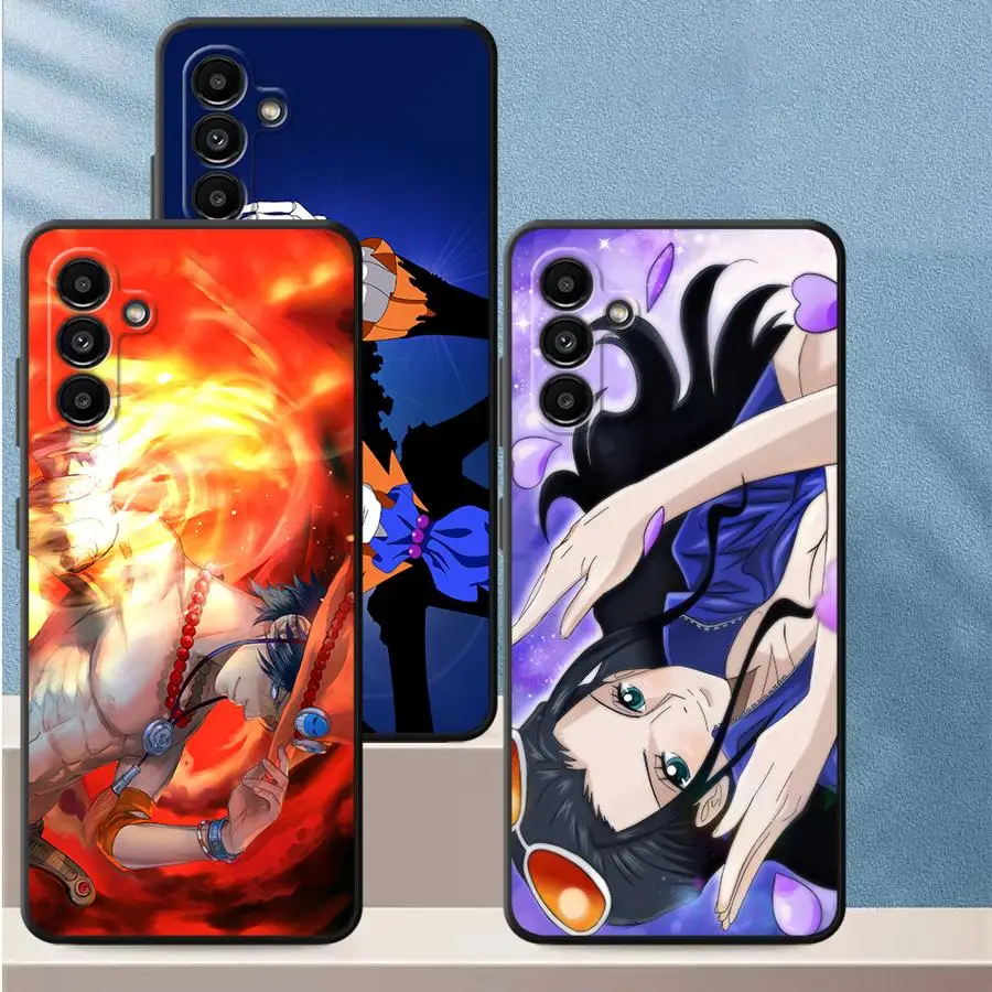 Чехол One Piece Cartoon Robin Zoron для Samsung Galaxy A50 A70 A06 A04 A40 A16 A03 A05 A10 A12 A20 A13 A30 A15 Черный мягкий телефон