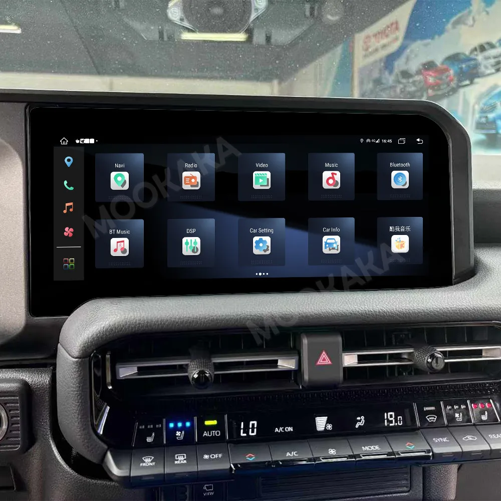 Фото Автомобильные аксессуары, радио для Toyota Prado 2024, Android, GPS-навигация, мультимедийный стереоприемник, головное устройство, автономные карты №5