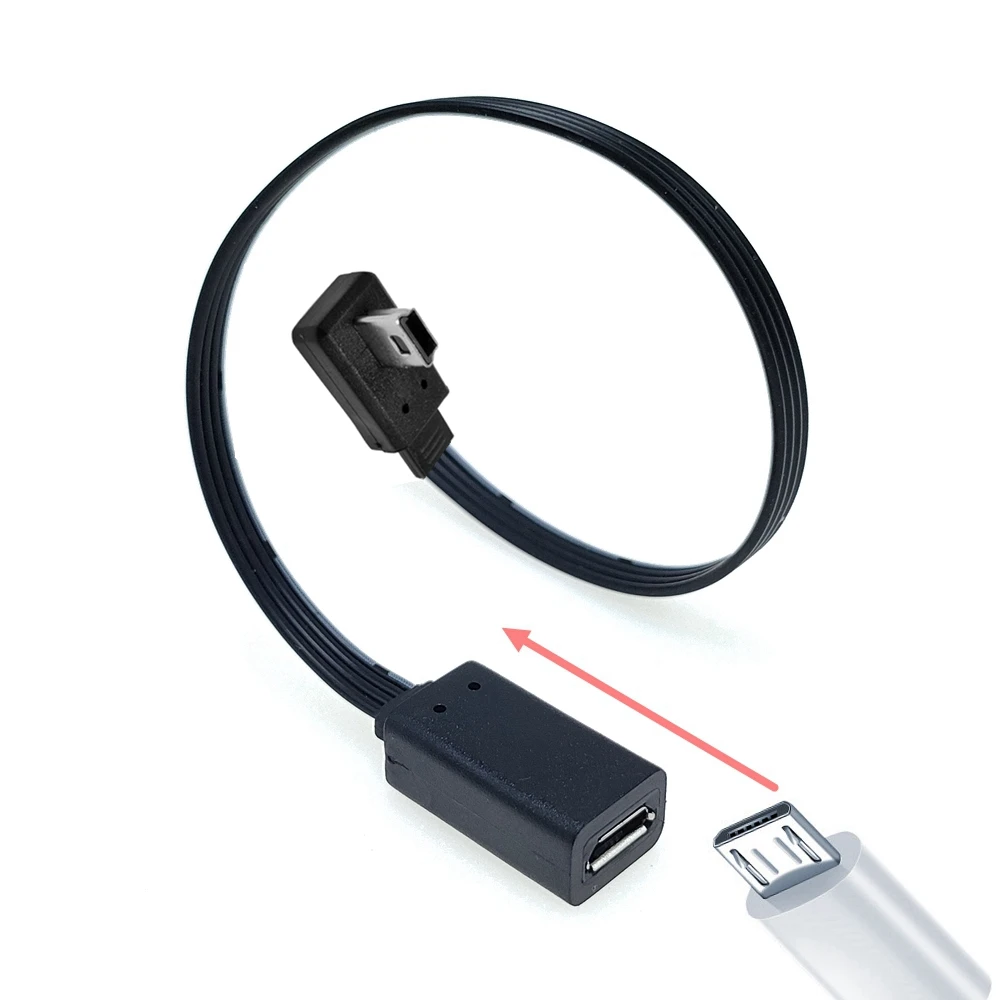 Переходник с Micro USB на Mini USB «Мама», 0,1 м, 10 см, 20 см