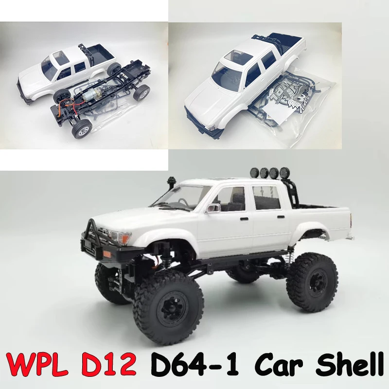 WPL D12 металлический Дифференциал 4 × 4 Шасси пульт дистанционного управления автомобиль DIY модернизация WL01 D32 D64-1 C64 автомобильный корпус