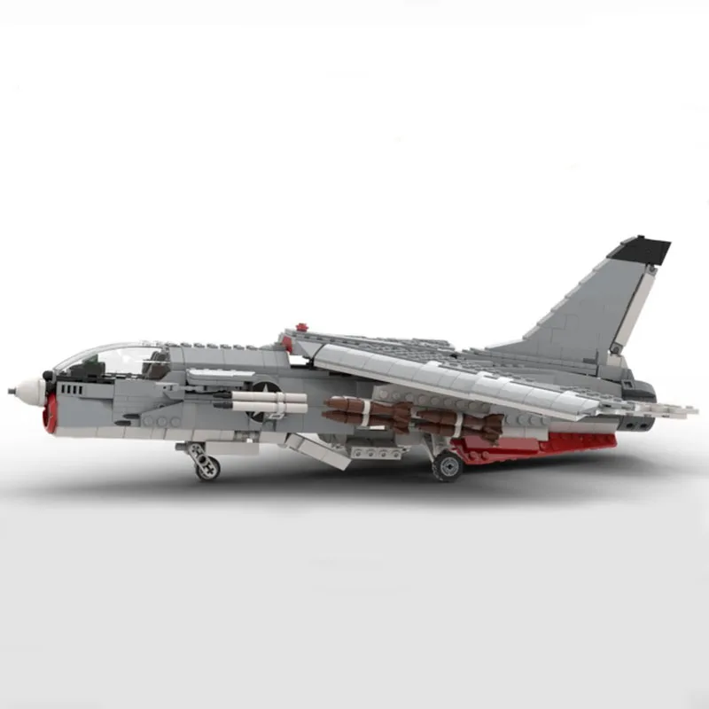 НОВЫЙ 948 шт. WW2 военный MOC F-8 крестоносец USM модель самолета DIY творческие идеи высокотехнологичные детские игрушки в подарок блоки истребителя