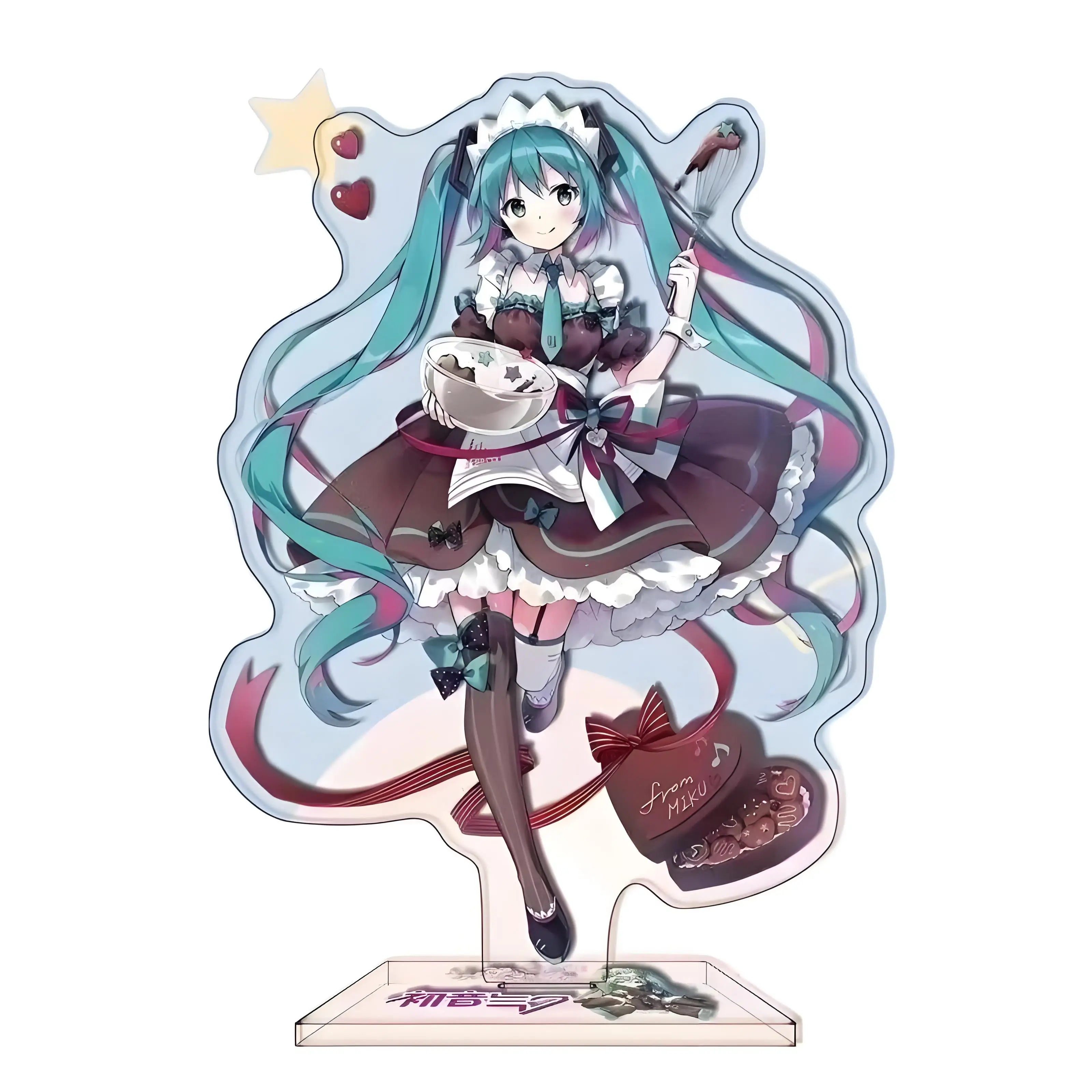 Фото 10 см Hatsune Miku-Cute Hatsune Highness модель украшения аниме подставка вокруг подставки №3