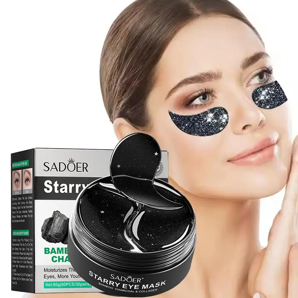 Фото 60 шт./кор. Starry Eye Mask, Красота масок под глазами — содержит бамбуковый уголь и коллаген, укрепляющий и омолаживающий кожу глаз №3