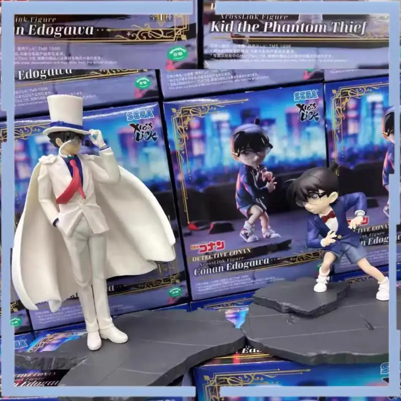 Sega Detective Conan Xrosslink Фигурка Kid The Phantom Thief Conan Edogawa Настольный орнамент Фигурка Модель Коллекционная игрушка в подарок