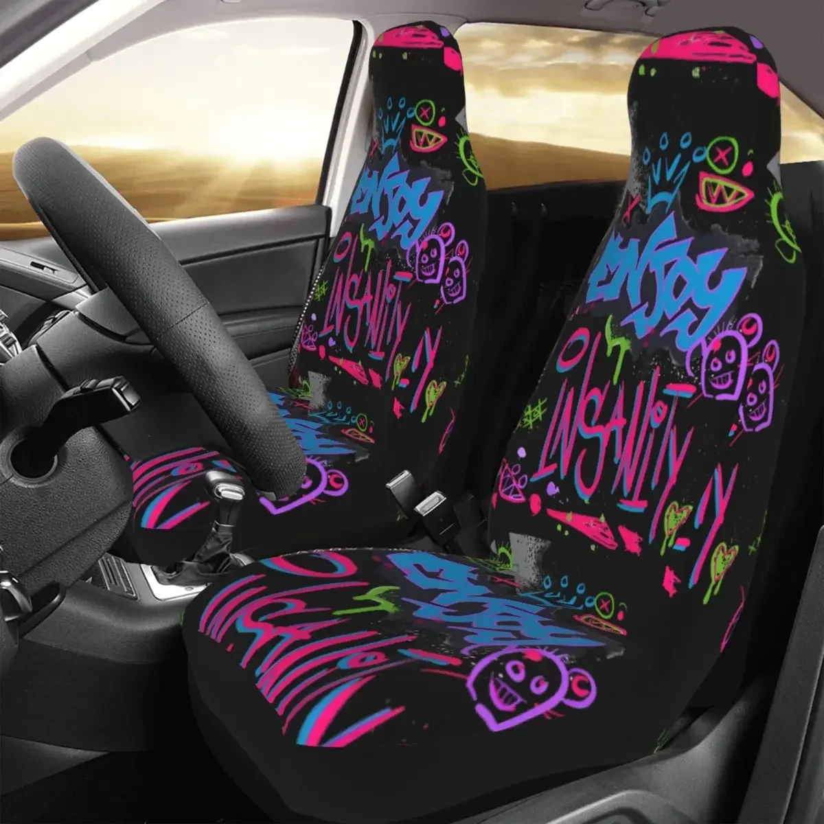 Фото Jinx аниме Enjoy Funda Universal para asiento coche непроницаемый AUTOYOUTH Arcane Game fundas para asitos poliéster pesca №3