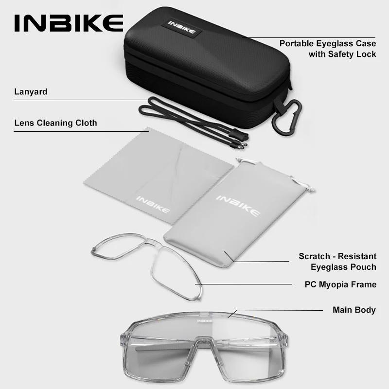 INBIKE велосипедные очки противотуманные фотохромные линзы ветрозащитные спортивные солнцезащитные очки для шоссейных горных велосипедов спортивные очки на открытом воздухе (art.: 3920d11c16ed1) - 3920d11c16ed1