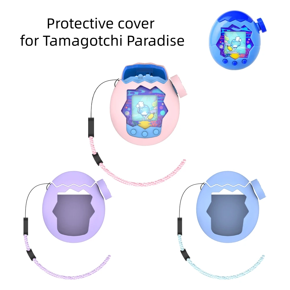 Фото Защитный чехол со шнурком для силиконового чехла Tamagotchi Paradise, виртуальный корпус электронной игровой консоли для домашних животных, принципиально №2