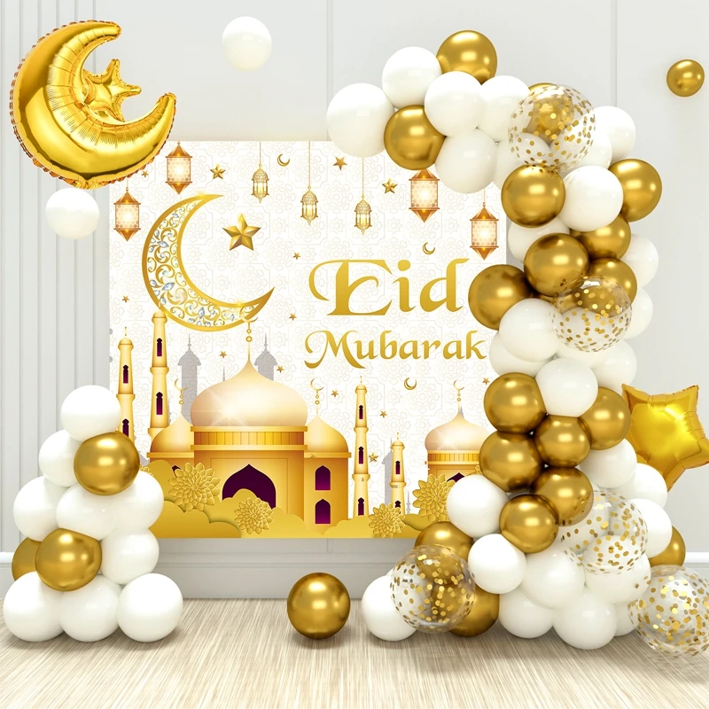 Воздушные шары EID Mubarak Рамадан Kareem украшение для дома исламский мусульманский Ранд украшения Ид Аль Адха Луна Звезда Рамадан принадлежности