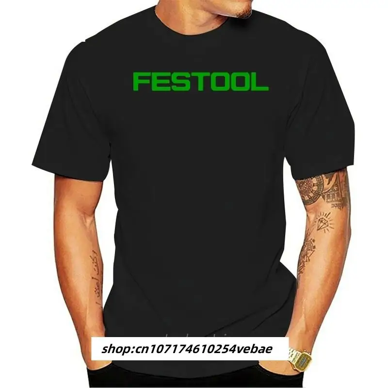 Футболка Festool мужская с коротким рукавом, модный топ, инструменты, тенниска