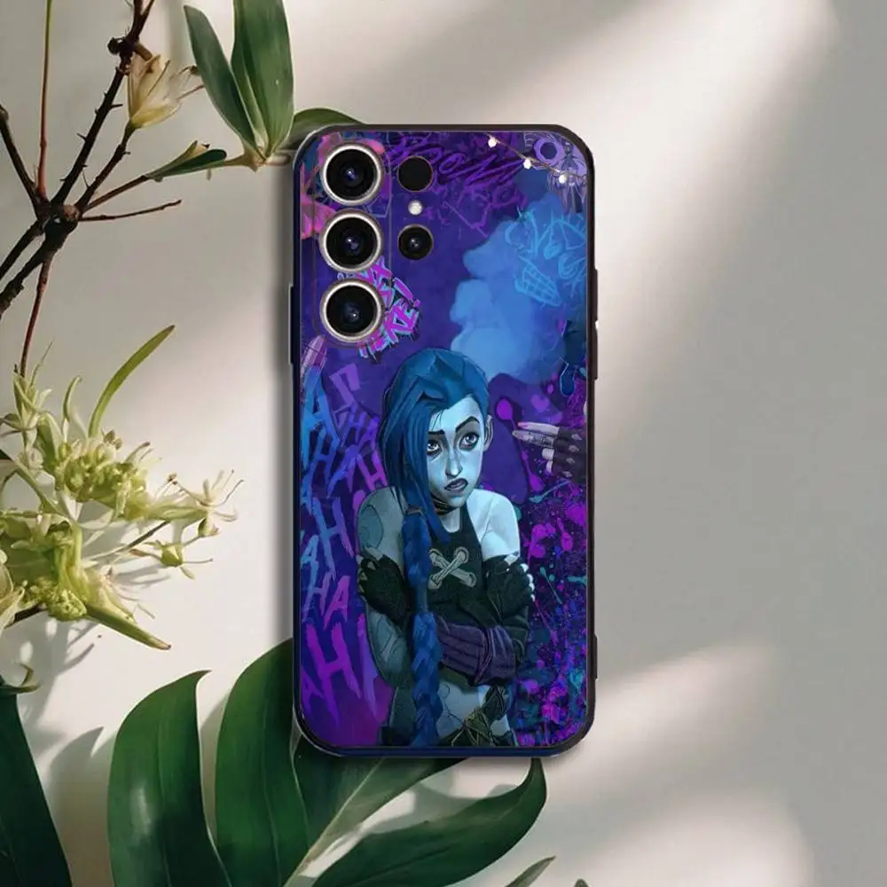 Фото A-Arcane Game J-Jinx Vi  Phone Case For SamsungS25,24,21,22,23,30,Ultra,20,Plus,Fe,Lite,Note,10,9,5G Black Cover №4