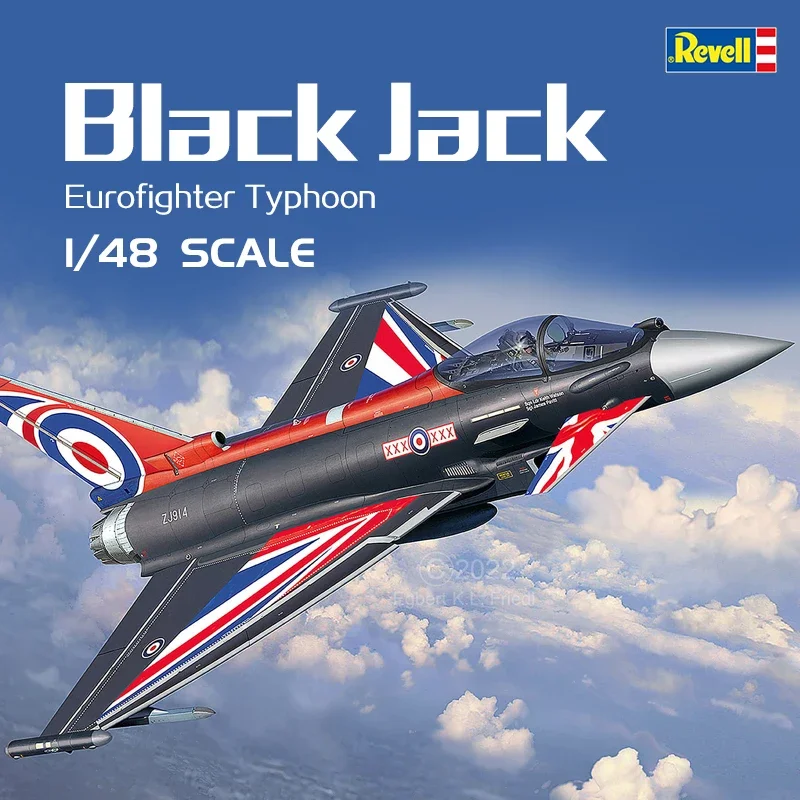 Комплект пластиковой собранной модели самолета Revell 03820, Eurofighter Typhoon Black Jack 1/48