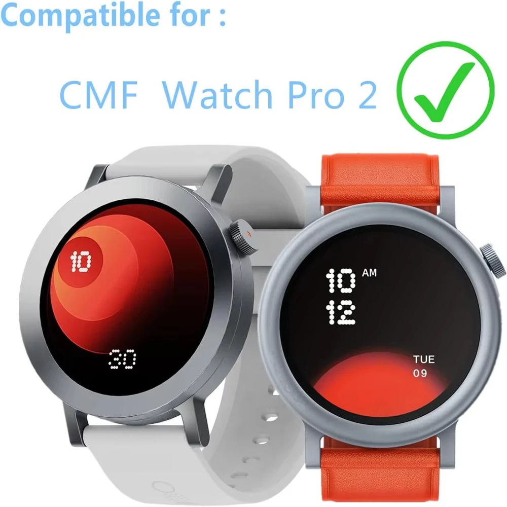 Фото Металлическое кольцо безеля для CMF Watch Pro 2, сменный чехол для часов CMF от Nothing Watch Pro2 + защитная пленка из закаленного стекла №2