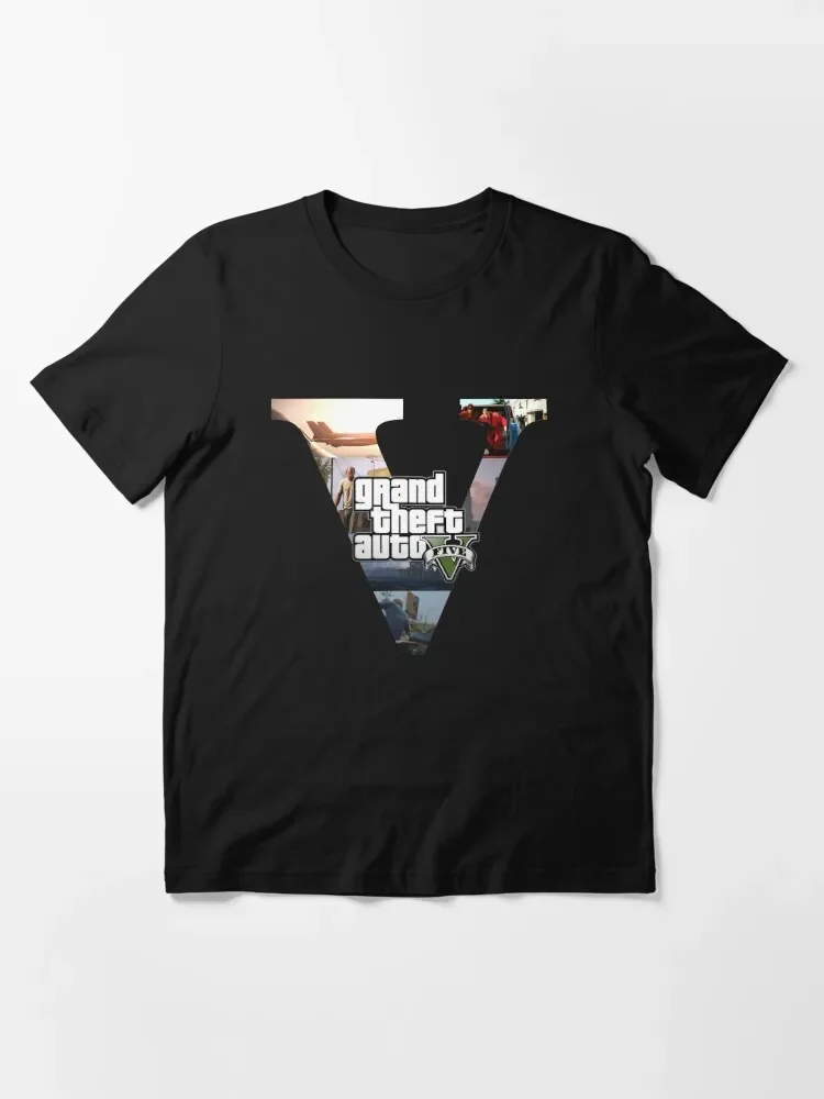Фото Новейшие футболки с игрой GTA, Сан-Андреас, Grand Theft Auto 5, трилогия, онлайн-моды, вице-город, Либерти, город, Grand Theft Auto, футболка №3