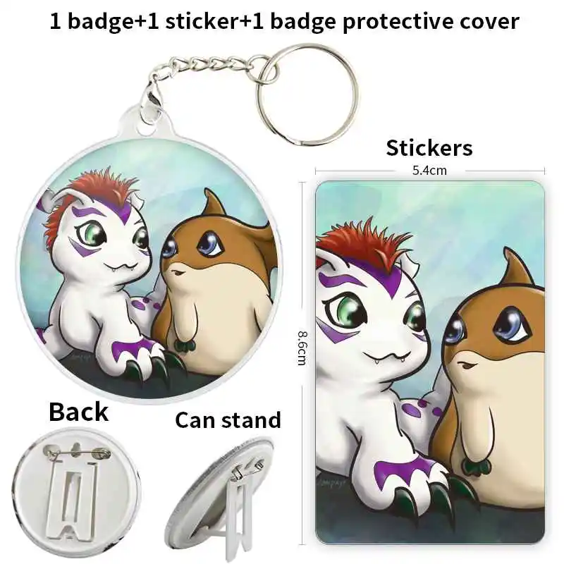 Gomamon игровая аниме искусственная брошь якорь периферийные булавки шляпа косплей мультфильм персонализированный лацкан подарок на день рождения металл