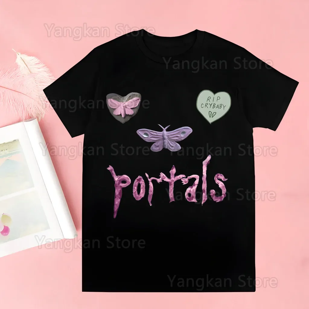 Melanie Martinez Manga T-shirt,Drop Ship Aesthetic Y2k Dames Portals T Shirt Girl Harajuku Korean Style Graphic Tops