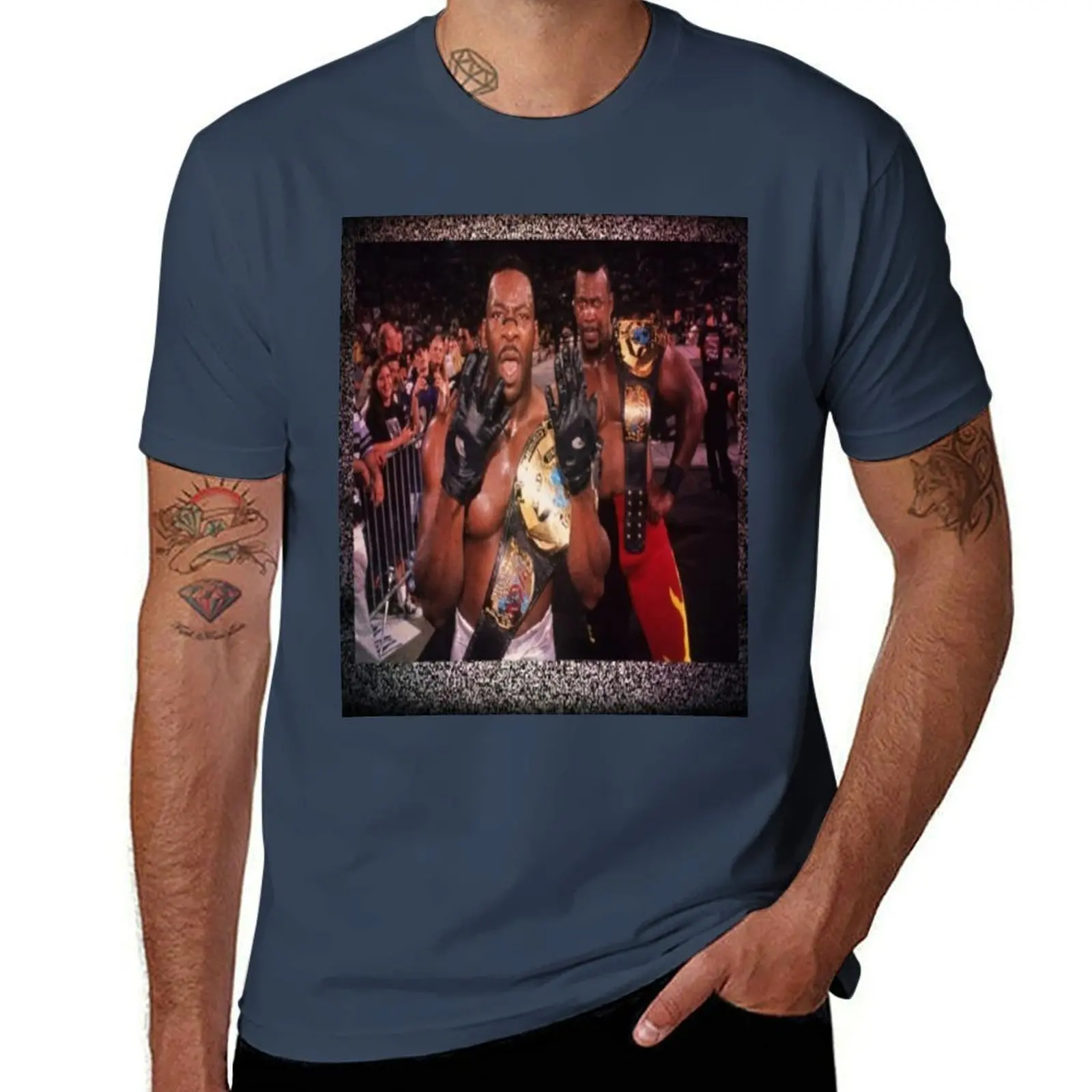 Футболка Harlem Heat Retro 90s Wcw, мужские дизайнерские футболки для мужчин, хлопковые забавные футболки, футболка из 100% хлопка